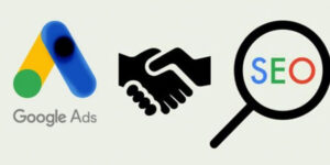 در این تصویر مقایسه تبلیغات گوگل یا سئو را نشان می دهد.