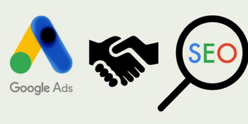 در این تصویر مقایسه تبلیغات گوگل یا سئو را نشان می دهد.