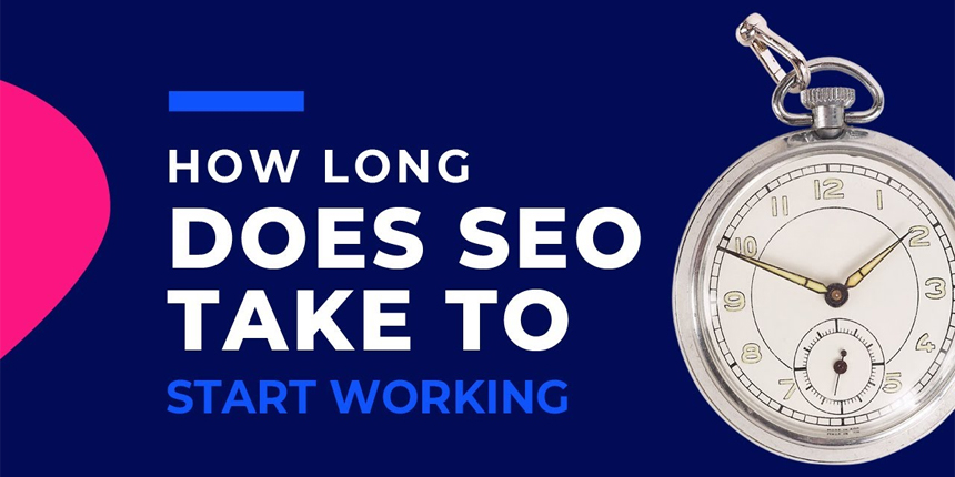 در این تصویر نوشته انگلیسی سئوی سایت چقدر طول میکشه؟ نوشته شده است.